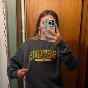 Champion Women's Black and Grey Sweatshirt